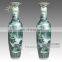Big colorful glazed decorative porcelain wall vase from Jingdezhen