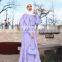 Wholesale Price New Arrival Muslim Islamic Cotton Puff Sleeves Fashion Daily Wear Muslim Robe Women Plus Size Casual Dress Abaya
