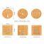 Natural bamboo creative place-mat cup mat bamboo tea cup pad customized bamboo bowl pot heat pad