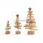Home decor christmas tree ornament artificial xmas trees mini wooden decoration