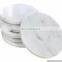 white marble coaster