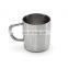 10 oz Portable Rockclimbing Stainless Steel Double Walled Mug with Carabiner Handle