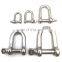 JRSGS European Type Polished Stainless Steel 304/316 D Shackles