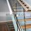 Modern straight  stairs staircase design indoor steel structure floating staircase luxury indoor metal stairs