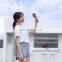 Personal Hand Free Electric Fan Rechargeable Battery Powered Pocket Fan 3 Wind Speeds Oscillating Portable USB Mini Handheld Fan