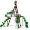 Kids Outdoor  Large Plastic Slide Ball Tower Playground Equipment