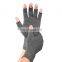 Copper Fiber Joints Arthritis Compression Gloves Grey Safety Gloves Cotton Winter Arthritis Therapy,anti-static Half Finger