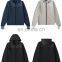 New Wholesale Casual High Quality Cotton Long Sleeve Full Zip Up Sweatshirt Hooded Jacket Men's Outdoor Sports Gym Wear Clothing