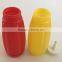 Tomato Ketchup Sauce & Mustard Squeezy Bottle Dispenser With Cap