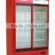 2 Glass sliding Door vertical display cooler-LC-1000 lower compressor