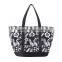 beautiful floral print canvas women tote bag