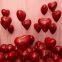 Decoración para bodas, Día de San Valentín, Día de la Madre y banquetes. Globo doble de 12 pulgadas en forma de corazón, globo de látex de color granada rojo.