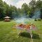 Portable charcoal BBQ grill | stainless steel charcoal grill easy to clean surface grill