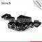 Guangzhou factory hard aluminum rolling make up case cosmetic trolley case for Artist
