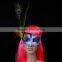 2015new Ostrich feathers famous people masks halloween masks