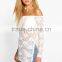 off shoulder lace blouse for women summer 2016 new designs