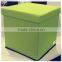 Square pu leather foldable shoe ottoman