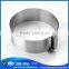 Adjustable rounded stainless steel cookie cutter