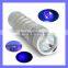 Portable Gift Fluorescence Detector Aluminum 365NM UV Blacklight Torch Flashlight