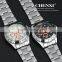 2014 New Fashion Pink Scale Face Rose Gold ,stainless Steel Wtach for Men