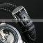 Men Watch Leather Fashion Brand Watches Feather Skeleton Dress Watches ZB005