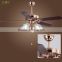 Metal Material Golden LED Light Ceiling Fan