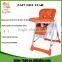 High Quality Stocked Products Height Adjustable Folding Baby Feeding High Chair