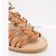Ladies wholesale china flat sandals women lace up flat designer sandals 2016 girls fashion sandals