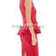 Plus Size New Women Elegant Wear To Work Business Casual Party Bodycon Peplum Dress