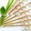 9cm eco-friendly black heart shape Looped bamboo skewer