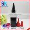 High Qaulity 50ml pet square plastic bottle with twist cap