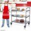 Stainless Steel 3 Shelf Utility Cart