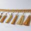 Decotative Yellow Tassel fringe