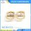 SGS certificated shiny gold shoe metal pin buckle with high quality