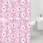 Various Flower Color Transfer Printing Polyeaster Shower Curtain for Bathroom