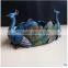 2016 cheap price peacock resin vase animal flower pot for home decor