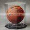 Custom acrylic basket display perspex ball case clear lucite basket ball box with LED ligtht