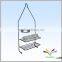 China supplier wholesale good quality durable hot sale portable free standing metal bathroom magazine rack