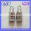 Italy Market-AJF Hotsale High Quality 20mm Silver Mini Metal Combination Lock