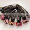 fashionable alloy crystal flower shape black colour bobby pin