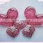 heart shape glitter craft for decoration, gift promotion, kids diy,buttons,garment accessory