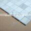 cheap 1 inch statuary white square marble mosaic tile flooring for bathroom