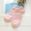New style candy color wholesale low cut cotton boat socks for ladies