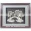 Silver Haze/Silver painted bridges Figure/Featured home silver carved paintings
