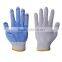 Sales PVC silicone dotted fleece gloves ,touch screen gloves