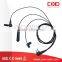 Quick Disconnect Earphone Adaptor Customized Air Tube Earphone Jack Plug