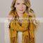 Yael New Fashion Winter Grid Blanket Tassel Scarf