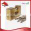 Brass Rectangular Padlock with Kaba Key