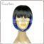 premium Japanese synthetic wig ombre blue short bob wig synthetic lace front wig for party nobel