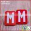 Wholesale red waterproof silicone bag luggage tags with logo